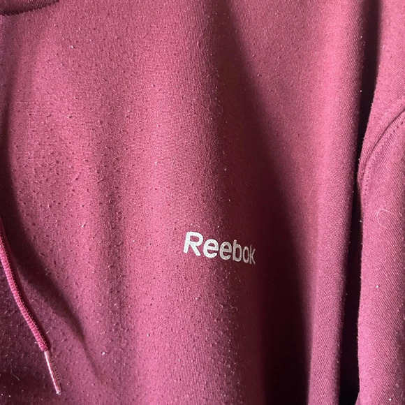 Reebok  Men’s Burgundy Hoodie - Picture 2 of 4